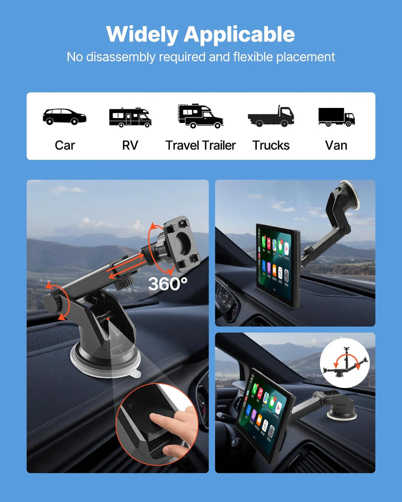 Auto multivides sistēma ar 22,9 cm skārienekrānu, Apple CarPlay, Android Auto, priekšējo/aizmugurējo kameru