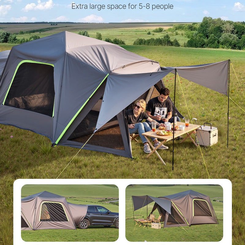 VEVOR SUV telts kempingam ar nojumi, ūdensizturīga, 5-8 personām