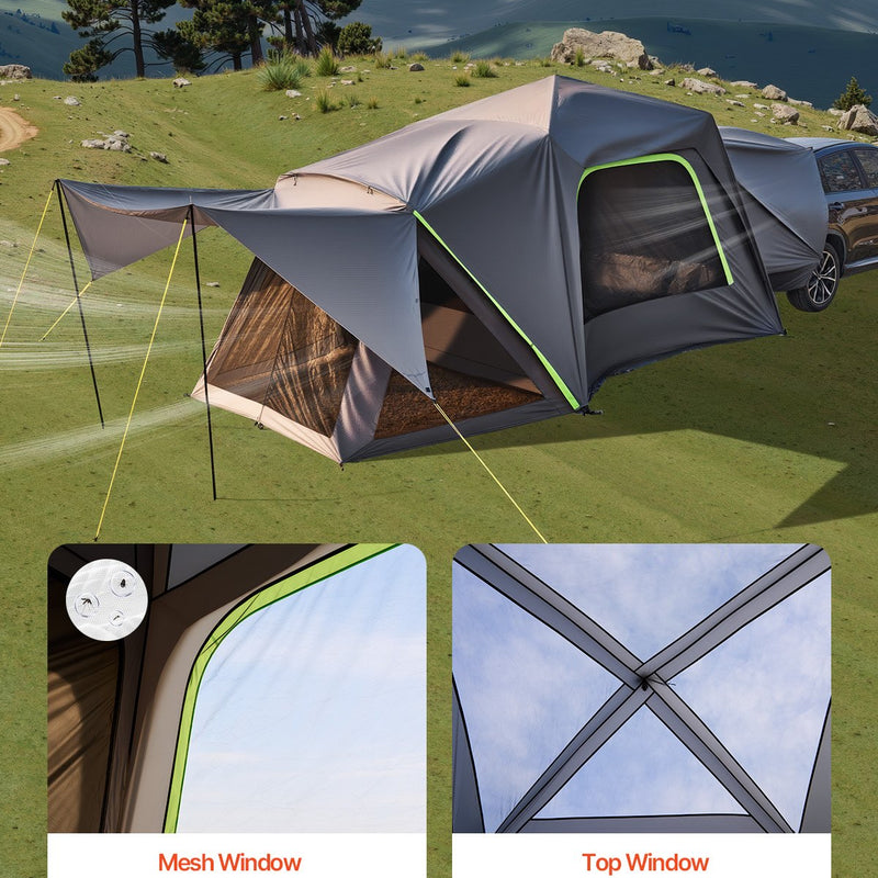 VEVOR SUV telts kempingam ar nojumi, ūdensizturīga, 5-8 personām