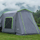 VEVOR liela SUV telts 5–9 personām, 3,23 x 2,44 m visu sezonu bagāžnieka telts ar ventilējamu durvju paneli un sieta logiem, PU3000 mm ūdensizturīga divējādas lietošanas auto aizmugures durvju telts kempingam un pārgājieniem