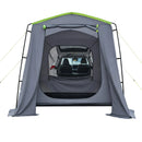 VEVOR liela SUV telts 5–9 personām, 3,23 x 2,44 m visu sezonu bagāžnieka telts ar ventilējamu durvju paneli un sieta logiem, PU3000 mm ūdensizturīga divējādas lietošanas auto aizmugures durvju telts kempingam un pārgājieniem
