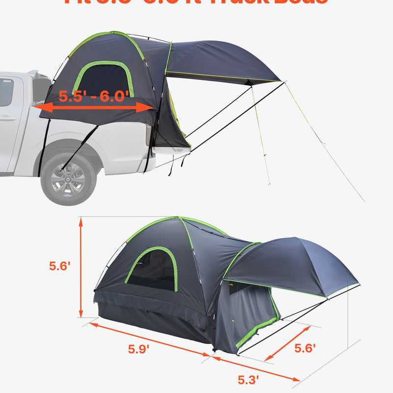 VEVOR pickup telk 1,68-1,83 m, veekindel, PU2000, 2-3 inimesele