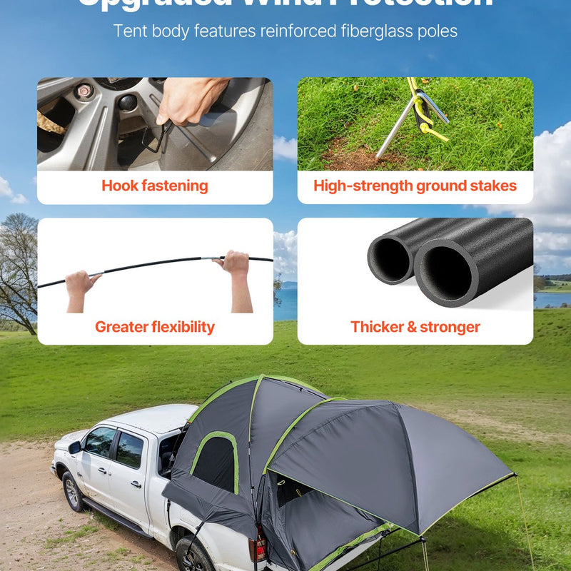 VEVOR pickup telk 1,68-1,83 m, veekindel, PU2000, 2-3 inimesele