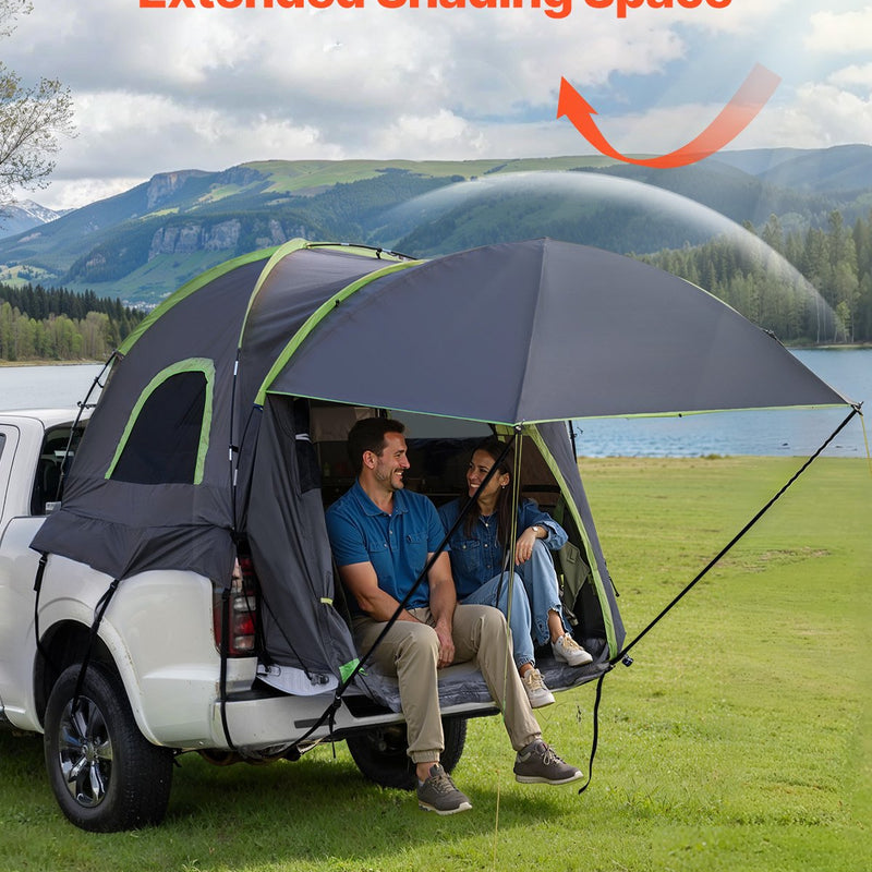 VEVOR Kravas Automobiļa Telts 244–250 cm, Ūdensnecaurlaidīga (PU2000) Pikapa Gultas Kempinga Telts, Piemērota 2–3 Personām