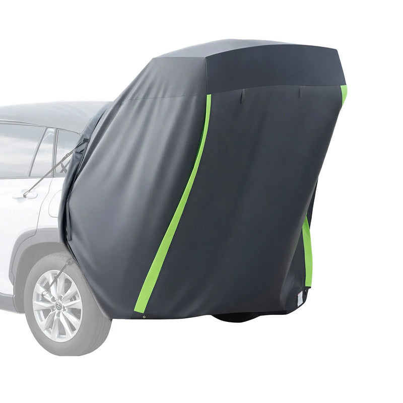 VEVOR SUV telts ar saules nojumi, visu sezonu bagāžnieka telts, PU2000 mm ūdensizturīga auto aizmugures durvju kempinga telts, pārnēsājama saules aizsardzības patversme ar pārnēsāšanas somu pārgājieniem brīvā dabā