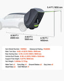 VEVOR SUV telts ar saules nojumi, visu sezonu bagāžnieka telts, PU2000 mm ūdensizturīga auto aizmugures durvju kempinga telts, pārnēsājama saules aizsardzības patversme ar pārnēsāšanas somu pārgājieniem brīvā dabā