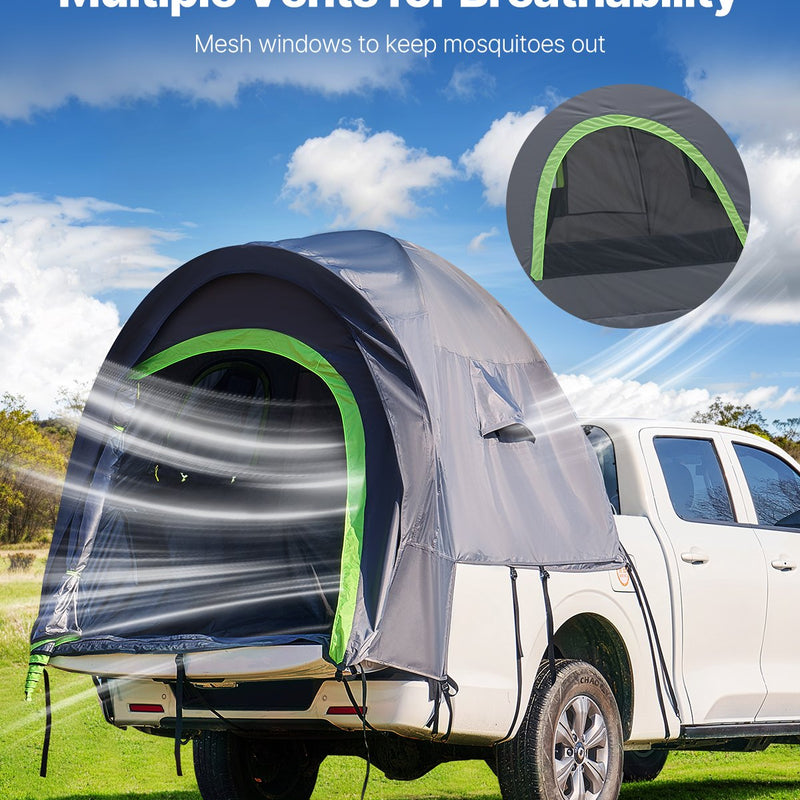VEVOR Truck Tent 152-158 см, водонепроницаемая (PU2000) палатка для кемпинга на базе пикапа, подходит для 2-3 человек