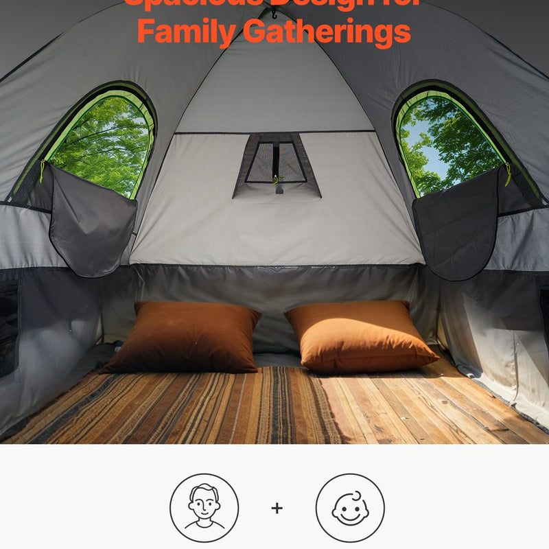 VEVOR Kravas Automobiļa Telts 195–204 cm, Ūdensnecaurlaidīga (PU2000) Pikapa Gultas Kempinga Telts, Piemērota 2–3 Personām