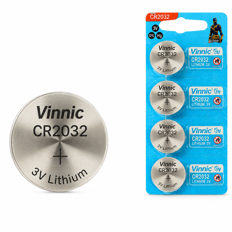 Vinnic CR2032 3V litija baterija, 5 gab.