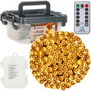 9m julgirlang. Varmvit, drivs av 3x AA 1,5V-batterier (ingår ej) IP44