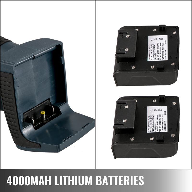 VEVOR elektriskais lentu stiprināšanas rīks DD19A – rokas strapping iekārta PP/PET lentēm 10–16 mm platumā, ar elektrisko metināšanu un regulējamu spriegojumu 400–3500 N, akumulatora darbināma