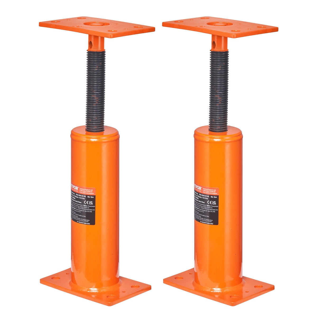VEVOR 2 gabali regulējami grīdas pacēlāji mājas grīdas izlīdzināšanai, pacelšanas augstums 304,8-406,4 mm