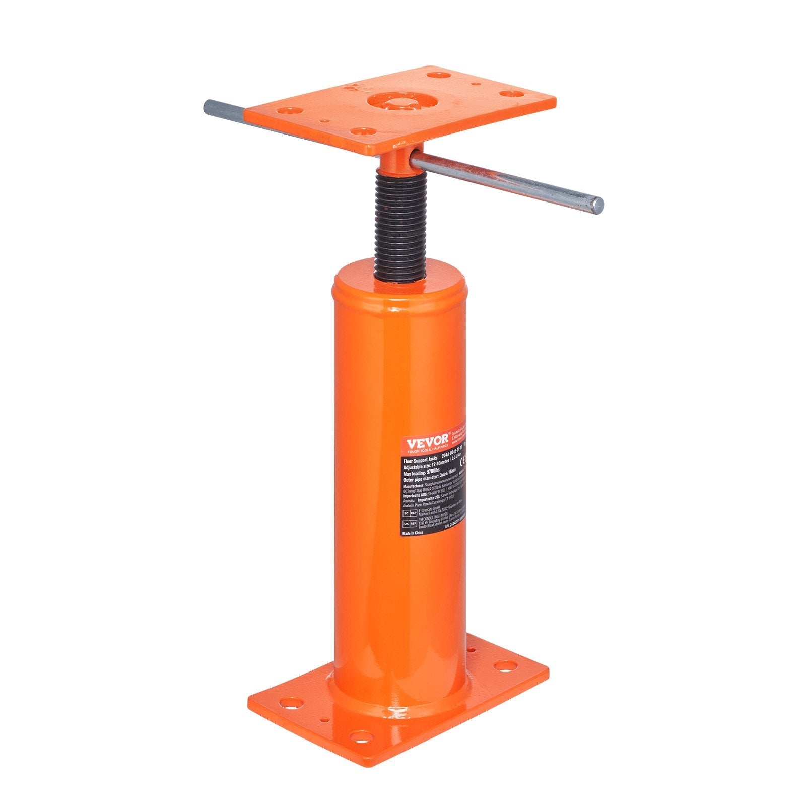 VEVOR Regulējams grīdas domkrats mājas grīdas izlīdzināšanai, pacelšanas augstums 30,48–40,64 cm