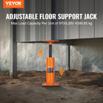 VEVOR Regulējams grīdas domkrats mājas grīdas izlīdzināšanai, pacelšanas augstums 30,48–40,64 cm