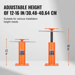 VEVOR Regulējams grīdas domkrats mājas grīdas izlīdzināšanai, pacelšanas augstums 30,48–40,64 cm