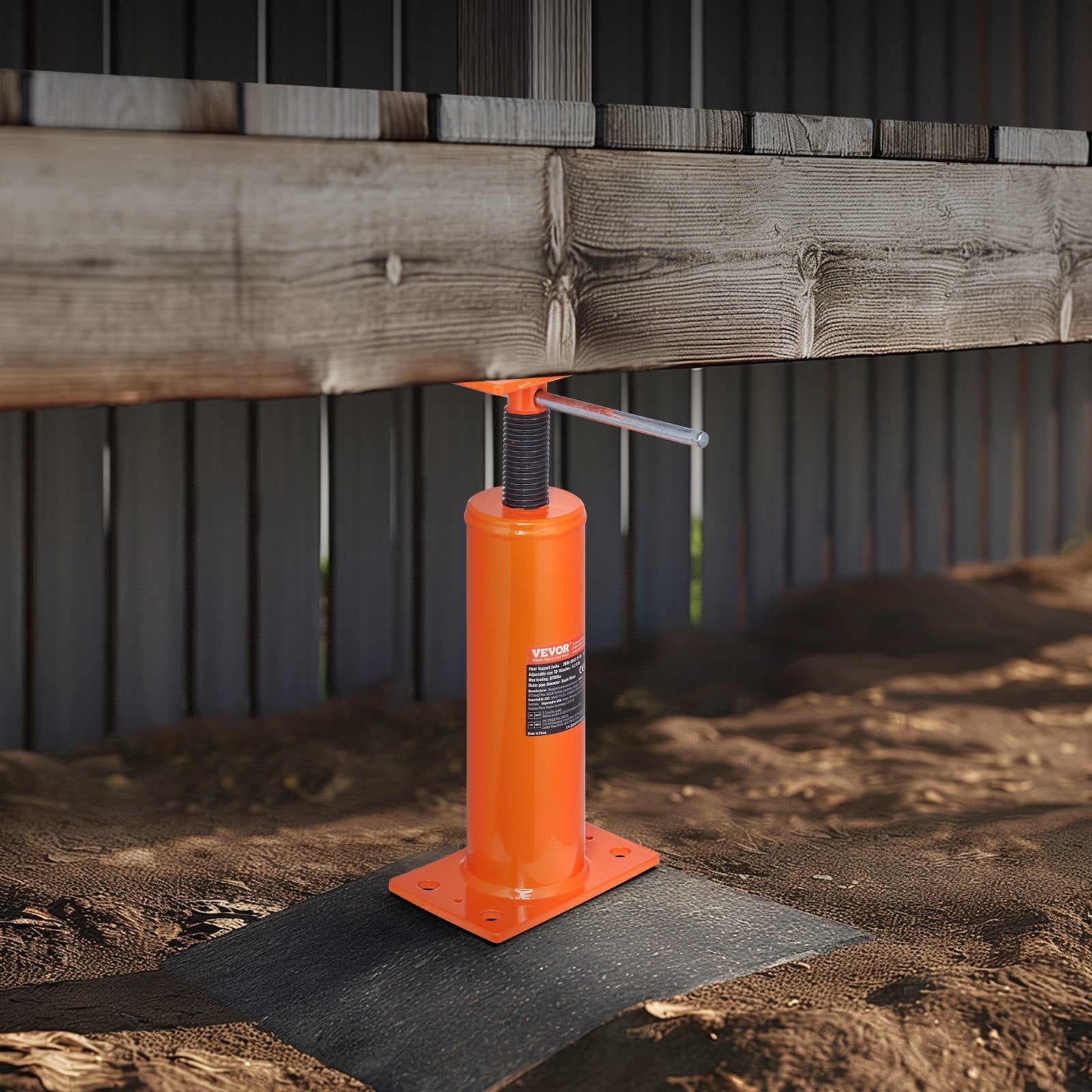 VEVOR Regulējams grīdas domkrats mājas grīdas izlīdzināšanai, pacelšanas augstums 30,48–40,64 cm