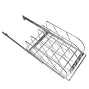 VEVOR izvelkams plaukts pannu un cepšanas plāksnēm, 32 cm, regulējami stieņu dalītāji, tērauda vāku turētājs