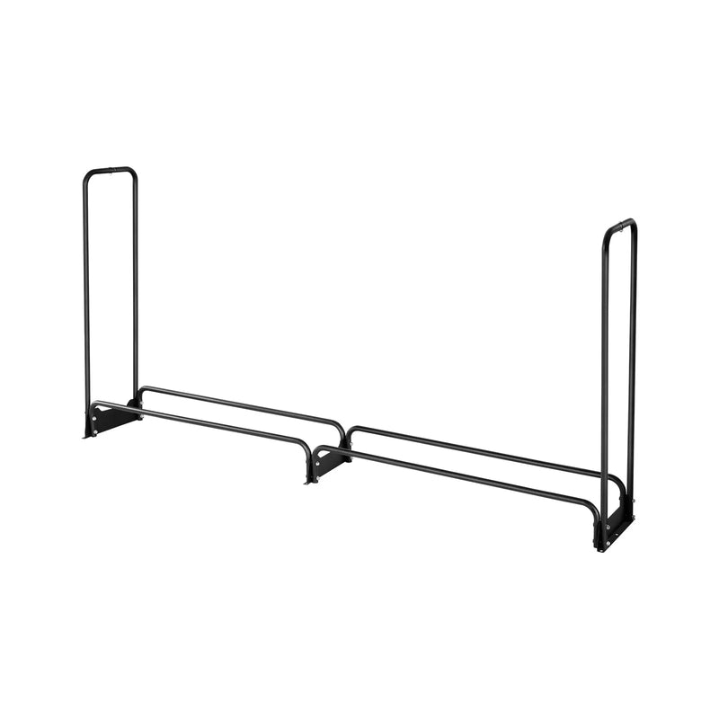 VEVOR āra malkas statīvs ar 600D Oxford ūdensizturīgu pārsegu, 2,4 m malkas turētājs, 1/2 korda ietilpība, izmēri 244 × 36 × 117 cm, pastiprināta tērauda konstrukcija kamīnam un terasei