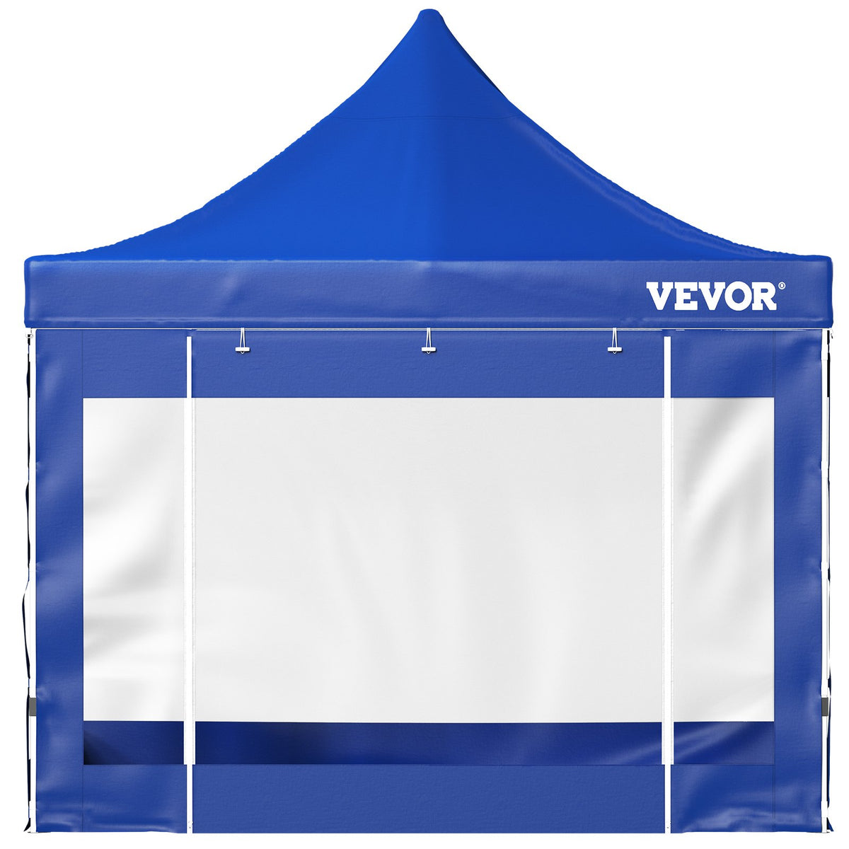 VEVOR  3 x 3 m Pop-Up Gazebo Nojume Regulējams augstums | Ērta uzstādīšana | Kompakta uzglabāšana, ar Noņemamām Sienām un Ratiņsomu, UV izturīga un ūdensnecaurlaidīga, piemērota ballītēm, dārzam un pagalmam, zila