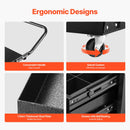 VEVOR metināšanas rati ar 2 atvilktnēm – izturīgi metinātāja rati ar slēdzamu skapīti, kravnesība līdz 159 kg