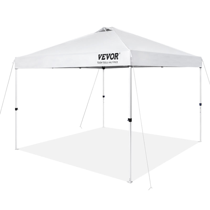 VEVOR Retractable awning 305 x 305 cm, with wheel storage bag and special accessories bag, white