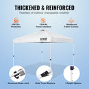 VEVOR Retractable awning 305 x 305 cm, with wheel storage bag and special accessories bag, white