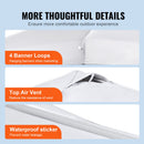 VEVOR Retractable awning 305 x 305 cm, with wheel storage bag and special accessories bag, white