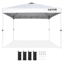 VEVOR Retractable awning 305 x 305 cm, with wheel storage bag and special accessories bag, white