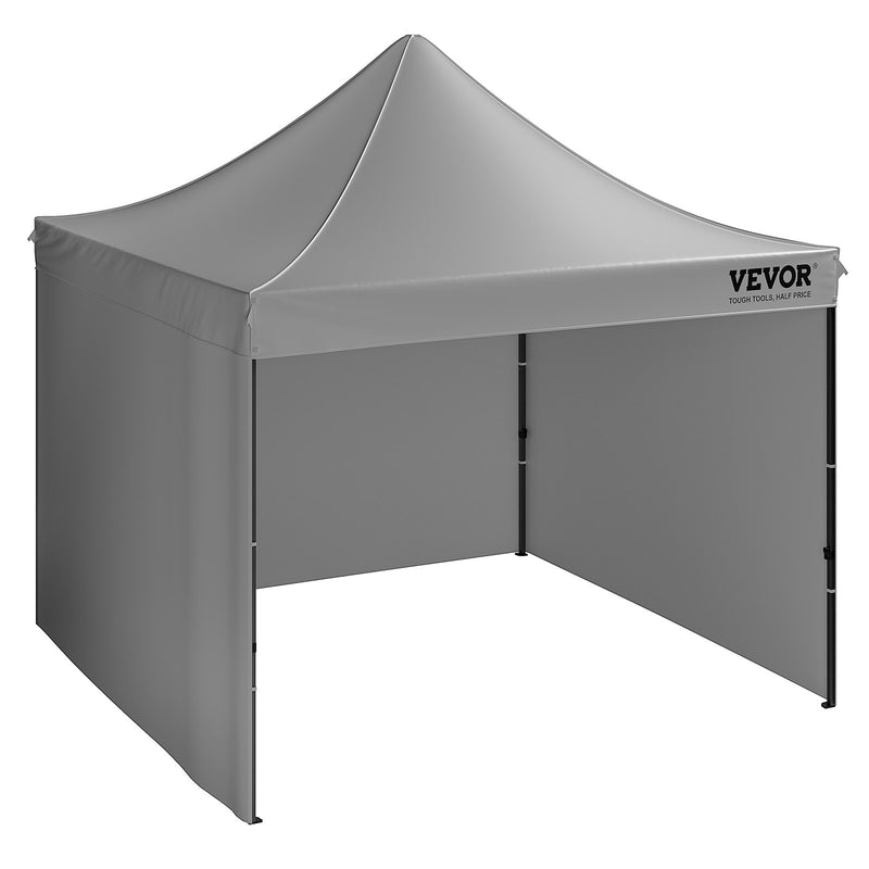 VEVOR Pop-up shed 3x3 m with side walls, dark grey