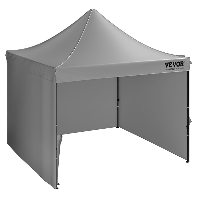 VEVOR Pop-up shed 3x3 m with side walls, dark grey