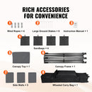 VEVOR Pop-up shed 3x3 m with side walls, dark grey