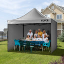 VEVOR Pop-up shed 3x3 m with side walls, dark grey