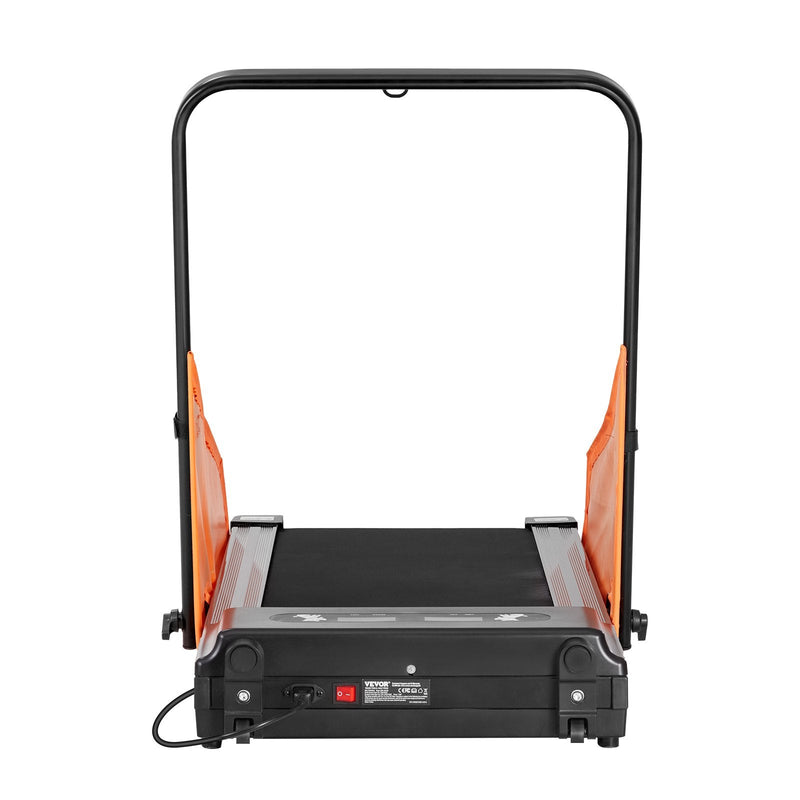 VEVOR elektriskais skrejceliņš vidēja izmēra suņiem ar LCD ekrānu un salokāmu U veida rokturi, piemērots lietošanai telpās, maksimālā slodze 90 kg