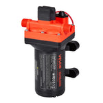 VEVOR kempera ūdens sūknis, 12 V DC, 18,9 l/min, 4 kameru pašuzsūcošs diafragmas sūknis ar automātisko spiediena slēdzi, maks. spiediens 4,8 bar, darbība pēc pieprasījuma kemperiem, karavānām, laivām, jahtām un automazgāšanai