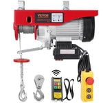 VEVOR electric hoist, winch 600 kg, 100 m wireless remote control and 4.3 m wired remote control