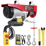 VEVOR electric hoist, winch 600 kg, 100 m wireless remote control and 4.3 m wired remote control