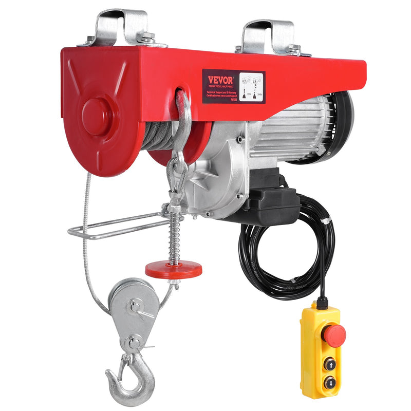 VEVOR elektriskā pacēlāja vinča 1200 kg ar 4,3 m vadu tālvadības pulti, 230V