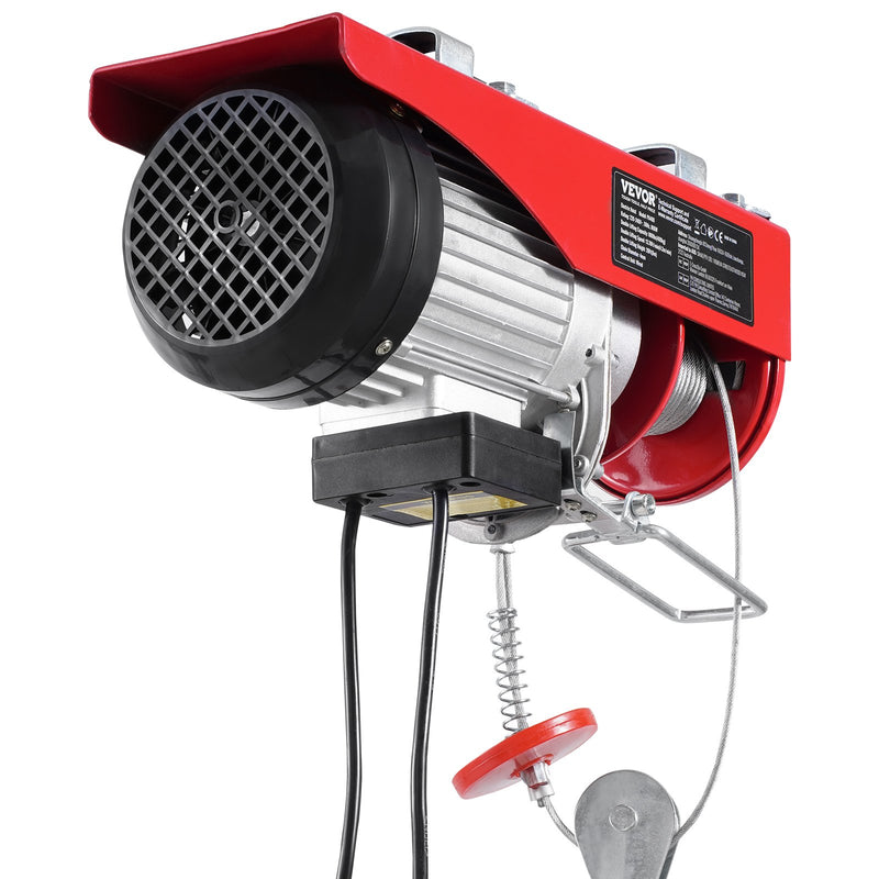 VEVOR elektriskais pacēlājs, vinča 400 kg ar 4,3 m vadu tālvadību, 230 V