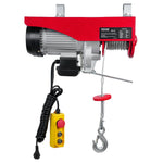 VEVOR electric hoist, 1000 kg lifting capacity, 1600 W, 220 V steel wire rope winch with 4.3 m remote control, 12 m lifting height (single rope), pure copper motor, for garage, warehouse, factory