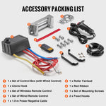 VEVOR electric truck winch - 6123 kg with steel cable, IP65 waterproof, remote control