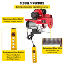 VEVOR elektriline trossitõstuk koos käru ja kaugjuhtimispuldiga, 1000 kg tõstevõime