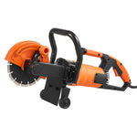 VEVOR elektriskais betona zāģis, 180 mm ripzāģis ar 2000 W jaudu, maksimālais griešanas dziļums 64 mm, piemērots mitrai un sausai griešanai, ar ūdens padeves līniju, sūkni un griezējdisku, paredzēts akmens un ķieģeļu griešanai