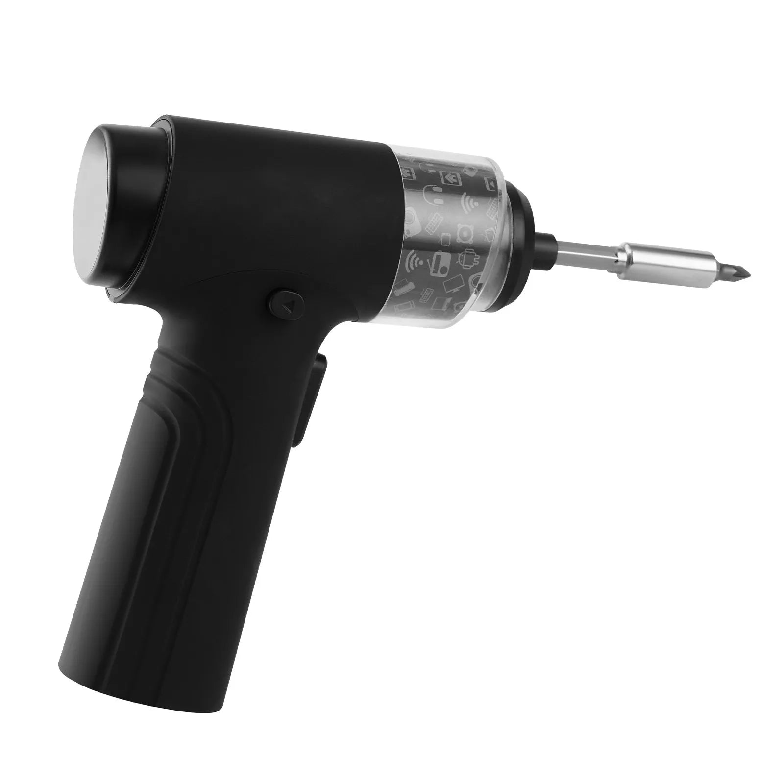 VEVOR elektriskais skrūvgriezis ar 7 griezes momenta iestatījumiem (0,5–5 N·m), 2500 mAh akumulatoru, 32 gab. 1/4 collu uzgaļu komplektu, digitālo displeju, LED apgaismojumu un Type-C uzlādi, piemērots mēbeļu un elektroiekārtu remontam