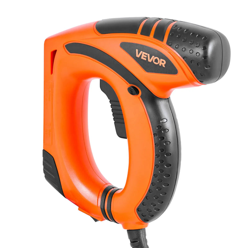 VEVOR elektriskā naglu un skavu pistole 2 in 1, 18 G (1,2 mm) naglas līdz 15 mm, komplektā 1000 skavas un 1000 naglas, ar pretbuksēšanas gumijas rokturi, piemērota kokapstrādei un DIY projektiem