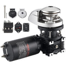 VEVOR vertikāla enkura vinča laivām, 12 V līdzstrāva 600 W, piemērota 6,35 mm ķēdei vai 14,3–15,9 mm neilona virvei, maksimālā vilkme 320 kg, 316 nerūsējošā tērauda konstrukcija, laivām 6–11 m