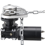 VEVOR vertikāla enkura vinča laivām, 12 V līdzstrāva 600 W, piemērota 6,35 mm ķēdei vai 14,3–15,9 mm neilona virvei, maksimālā vilkme 320 kg, 316 nerūsējošā tērauda konstrukcija, laivām 6–11 m
