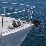 VEVOR horizontāla enkura vinča laivām, 12 V līdzstrāva 600 W, paredzēta 6,35 mm ķēdei vai 14,3–15,9 mm neilona virvei, maksimālā vilkme 260 kg, 316 nerūsējošais tērauds, laivām 7–9 m