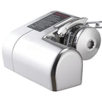 VEVOR horizontāla enkura vinča laivām, 12 V līdzstrāva 600 W, paredzēta 6,35 mm ķēdei vai 14,3–15,9 mm neilona virvei, maksimālā vilkme 260 kg, 316 nerūsējošais tērauds, laivām 7–9 m