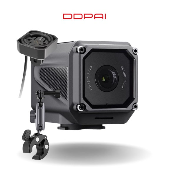 DDPAI Ranger 4K Action Cam – motociklam, velobraukšanai un piedzīvojumiem | GPS, Wi-Fi, NightVIS, IP67, 150 min darbība