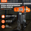 VEVOR electric chain hoist, single phase crane hoist, 1000 kg lifting capacity, 3 m lifting height